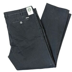 NWT Meyer Black Modern Fit Pants Bonn Size 42